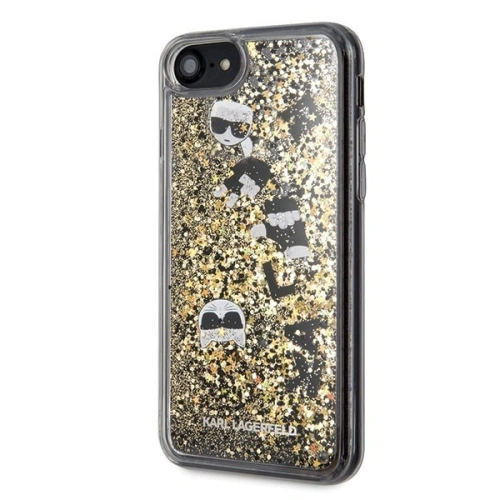 Kup Karl Lagerfeld KLHCI8ROGO Apple iPhone SE 2022/SE 2020/8/7 negru-aurie/black & gold hard case Glitter - KLD103BLKGLD - {ean13} - Sklep Home Screen