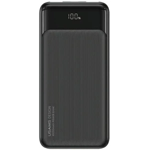 Powerbank USAMS US-CD202 30000mAh microUSB, USB-A, USB-C, 10W z wyświetlaczem czarny/black