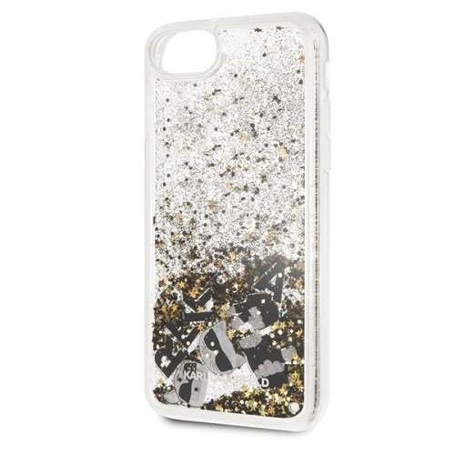 Kup Karl Lagerfeld KLHCI8ROGO Apple iPhone SE 2022/SE 2020/8/7 negru-aurie/black & gold hard case Glitter - KLD103BLKGLD - {ean13} - Sklep Home Screen