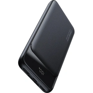 Powerbank USAMS US-CD202 30000mAh microUSB, USB-A, USB-C, 10W z wyświetlaczem czarny/black
