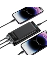 Buy USAMS US-CD202 powerbank 30000mAh microUSB, USB-A, USB-C, 10W with display black - USA1083 - {ean13} - Home Screen Store Europe