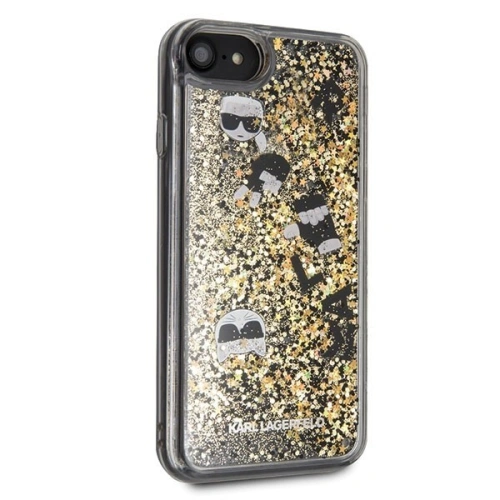 Kup Karl Lagerfeld KLHCI8ROGO Apple iPhone SE 2022/SE 2020/8/7 negru-aurie/black & gold hard case Glitter - KLD103BLKGLD - {ean13} - Sklep Home Screen