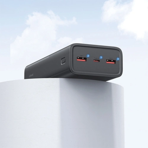 Buy USAMS PB68 powerbank 30000mAh 2xUSB-A, USB-C, 20W, PD, QC 3.0 with display black - USA1085 - {ean13} - Home Screen Store Europe
