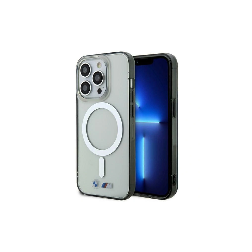 Etui BMW BMHMP15LHCRS Apple iPhone 15 Pro hardcase Silver Ring MagSafe transparent