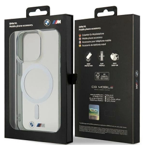 Kup Etui BMW BMHMP15LHCRS Apple iPhone 15 Pro hardcase Silver Ring MagSafe transparent - BMW663 - {ean13} - Sklep Home Screen