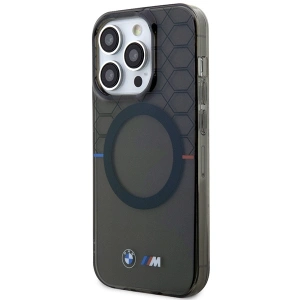 Etui BMW BMHMP15LHGPK Apple iPhone 15 Pro hardcase Pattern MagSafe szary/grey