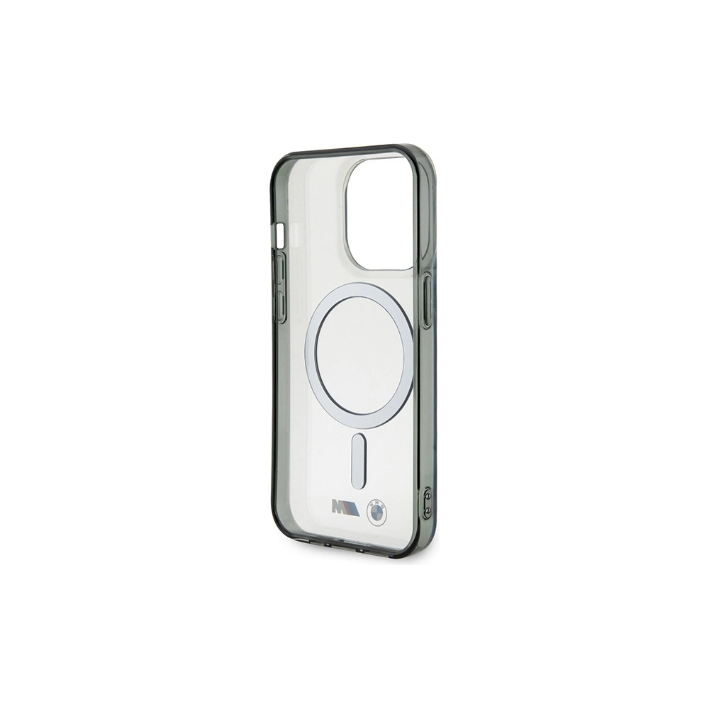 Etui BMW BMHMP15XHCRS Apple iPhone 15 Pro Max hardcase Silver Ring MagSafe transparent