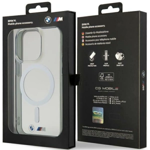 Kup Etui BMW BMHMP15XHCRS Apple iPhone 15 Pro Max keménytok Ezüst Gyűrű MagSafe átlátszó - BMW665 - {ean13} - Sklep Home Screen