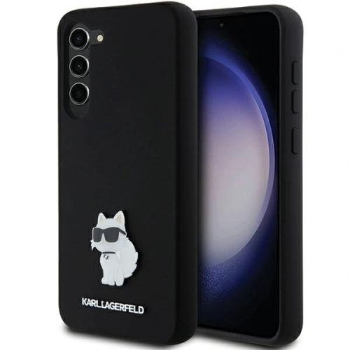 Kup Case Karl Lagerfeld KLHCS23MSMHCNPK Samsung Galaxy S23+ Plus Hardcase Silikon Choupette Metallpin schwarz/black - KLD1938 - {ean13} - Sklep Home Screen