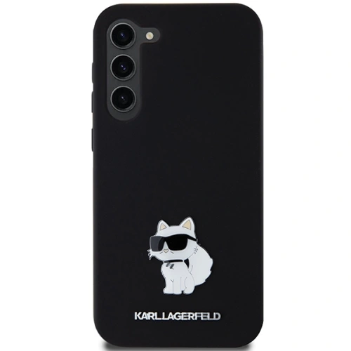 Kup Case Karl Lagerfeld KLHCS23MSMHCNPK Samsung Galaxy S23+ Plus Hardcase Silikon Choupette Metallpin schwarz/black - KLD1938 - {ean13} - Sklep Home Screen