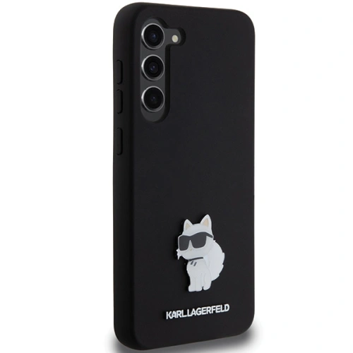 Kup Case Karl Lagerfeld KLHCS23MSMHCNPK Samsung Galaxy S23+ Plus Hardcase Silikon Choupette Metallpin schwarz/black - KLD1938 - {ean13} - Sklep Home Screen
