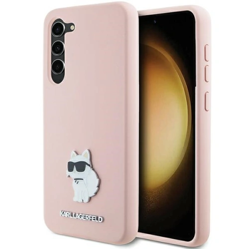 Kup Case Karl Lagerfeld KLHCS23MSMHCNPP Samsung Galaxy S23+ Plus Silikon Choupette Metall Pin rosa/pink - KLD1939 - {ean13} - Sklep Home Screen