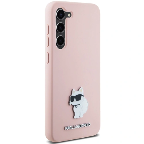 Kup Case Karl Lagerfeld KLHCS23MSMHCNPP Samsung Galaxy S23+ Plus Silikon Choupette Metall Pin rosa/pink - KLD1939 - {ean13} - Sklep Home Screen