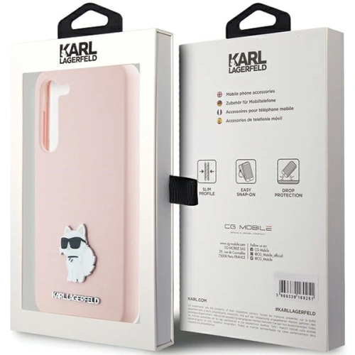 Kup Case Karl Lagerfeld KLHCS23MSMHCNPP Samsung Galaxy S23+ Plus Silikon Choupette Metall Pin rosa/pink - KLD1939 - {ean13} - Sklep Home Screen