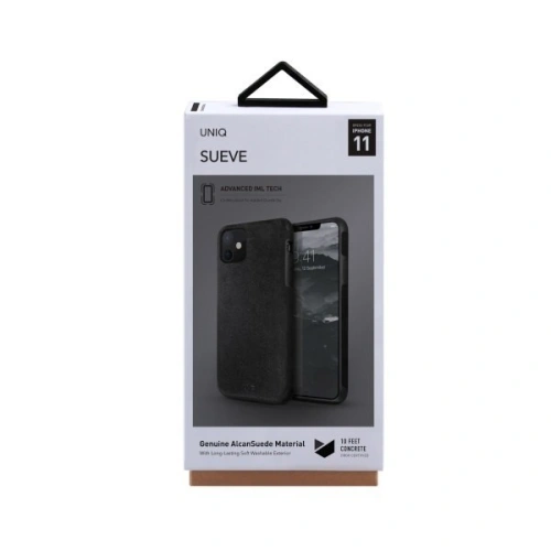 Kup Etui UNIQ Sueve Apple iPhone 11 czarny/charcoal black - UNIQ90BLK - {ean13} - Sklep Home Screen