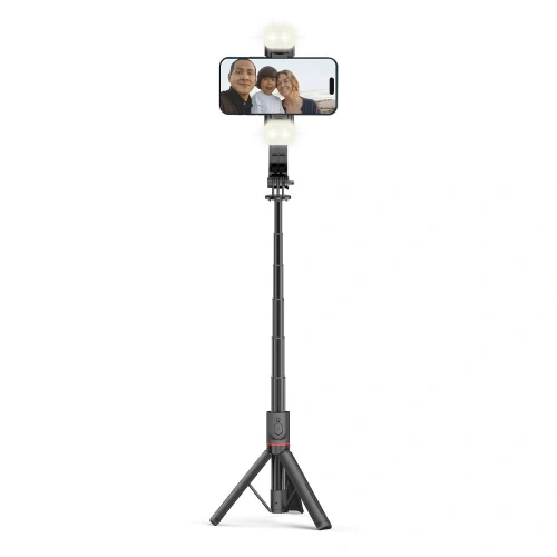 Buy Tech-Protect L05s Wireless Selfie Stick Tripod & Led Light Black - THP2684 - {ean13} - Home Screen Store Europe