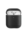 Apple UNIQ Terra Tasche AirPods 1/2 Echtes Leder schwarz/schwarz