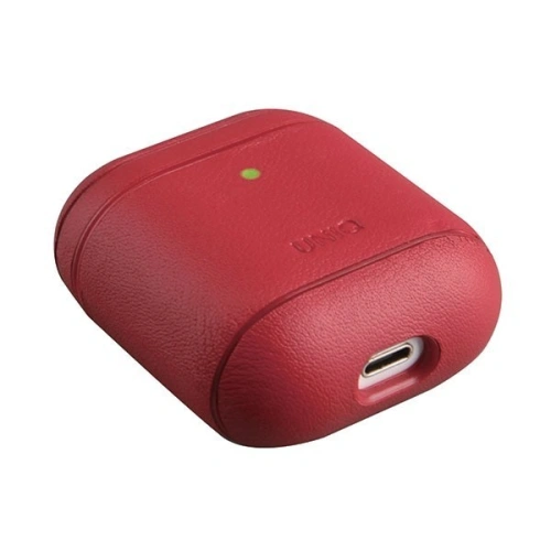 Kup Etui UNIQ Terra Apple AirPods 1/2 Genuine Leather czerwony/red - UNIQ93RED - {ean13} - Sklep Home Screen