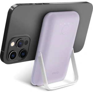 Kup Powerbank magnetický UNIQ Hoveo 5000mAh USB-C 20W PD Rychlé nabíjení Bezdrátové Magnetic liliový/lilac lavender - UNIQ1116 - {ean13} - Sklep Home Screen