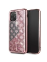 Etui Guess GUHCN58PEOLGPI Apple iPhone 11 Pro růžovo-zlatý/rose-gold hard case 4G Peony Liquid Glitter