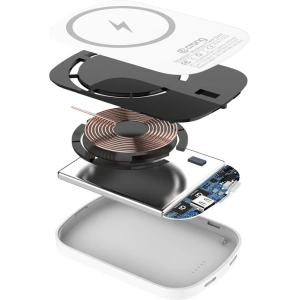 Kup Powerbank magnetyczny Crong MagSpot Power Bank MagSafe 5000mAh USB-C 20W PD biały - CRG702 - {ean13} - Sklep Home Screen