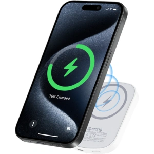 Kup Powerbank magnetyczny Crong MagSpot Power Bank MagSafe 5000mAh USB-C 20W PD biały - CRG702 - {ean13} - Sklep Home Screen