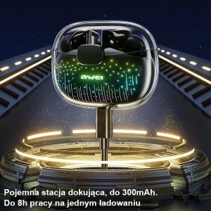 Kup In-ear Kopfhörer AWEI T52 Pro2 TWS Bluetooth 5.3 + Dockingstation schwarz - AWEI183 - {ean13} - Sklep Home Screen
