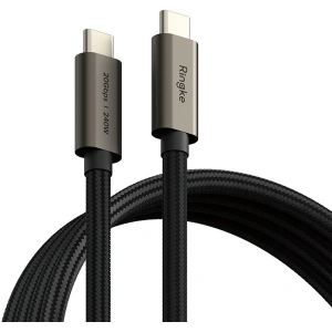 Kábel Ringke USB-C / USB-C 3.2 Gen 2x2 PD 240W 100cm Fekete