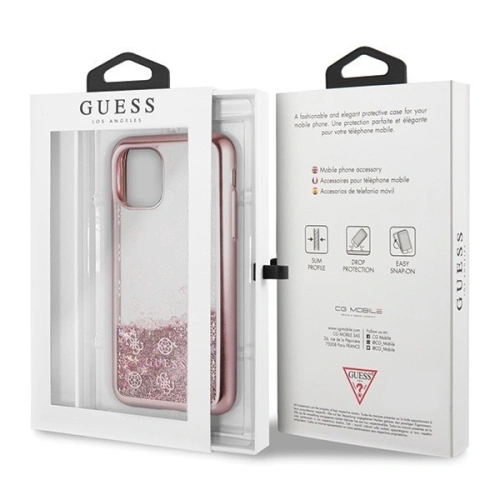 Kup Guess Apple Tasche GUHCN58PEOLGPI iPhone 11 Pro rose-gold/rose-gold Hartschale 4G Peony Liquid Glitter - GUE181RS - {ean13} - Sklep Home Screen