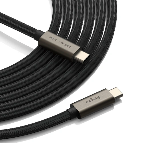 Kup Kábel Ringke USB-C / USB-C 3.2 Gen 2x2 PD 240W 100cm Fekete - RGK1950 - {ean13} - Sklep Home Screen