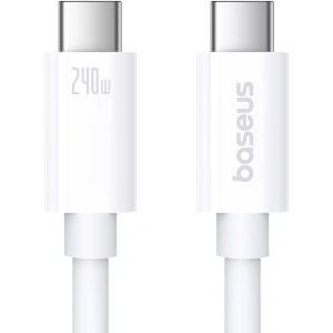 Buy Baseus USB-C / USB-C cable PD 8K 60Hz 240W 1m white - BSU4852 - {ean13} - Home Screen Store Europe
