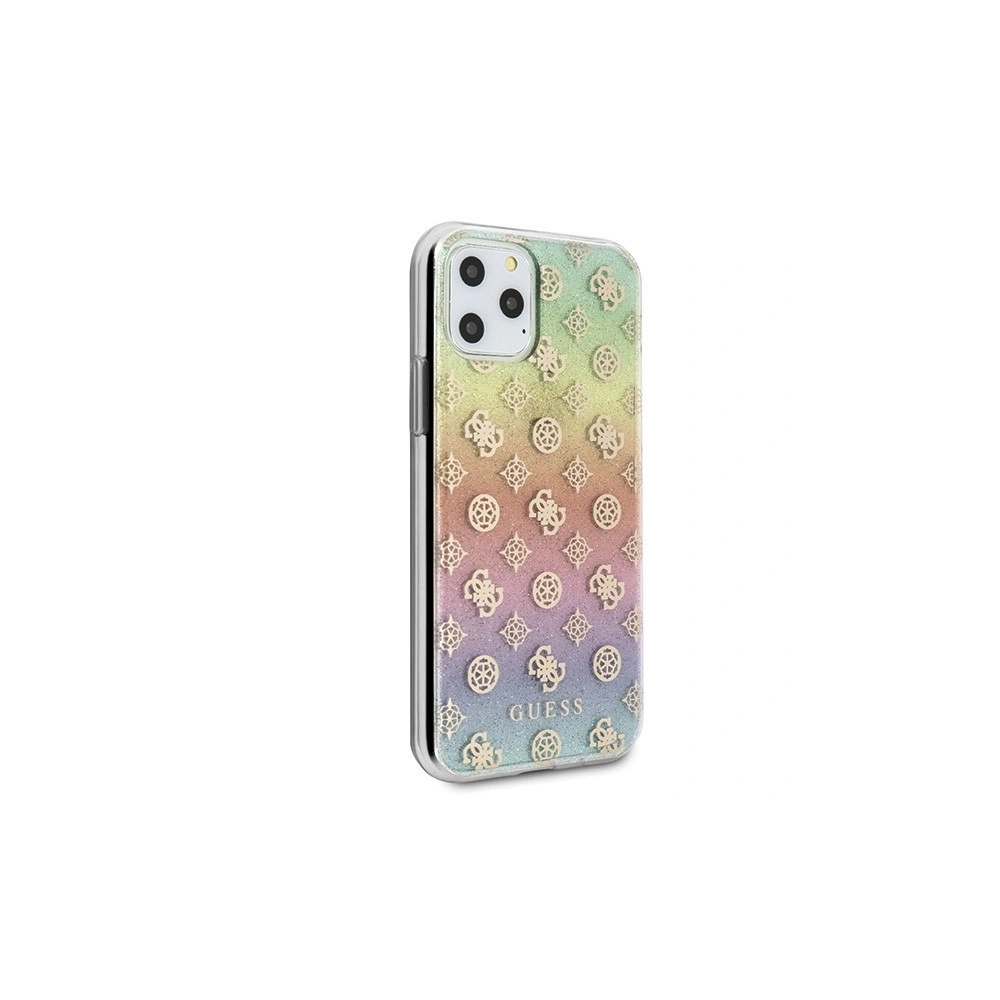 Etui Guess GUHCN58PEOML Apple iPhone 11 Pro multicolor hard case Iridescent 4G Peony
