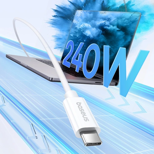 Kup Kabel Baseus USB-C / USB-C PD 8K 60Hz 240W 1m weiß - BSU4852 - {ean13} - Sklep Home Screen