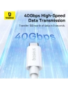 Kup Kabel Baseus USB-C / USB-C PD 8K 60Hz 240W 1m weiß - BSU4852 - {ean13} - Sklep Home Screen