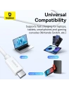 Kup Kabel Baseus USB-C / USB-C PD 8K 60Hz 240W 1m weiß - BSU4852 - {ean13} - Sklep Home Screen