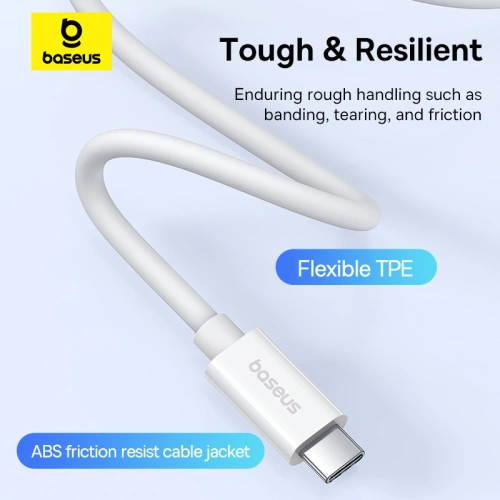 Kup Kabel Baseus USB-C / USB-C PD 8K 60Hz 240W 1m weiß - BSU4852 - {ean13} - Sklep Home Screen