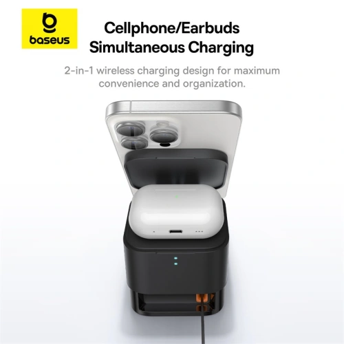 Kup Bezdrátová nabíječka Baseus BS-W531 USB-C 2w1 MagSafe / Qi 20W černá - BSU4853 - {ean13} - Sklep Home Screen