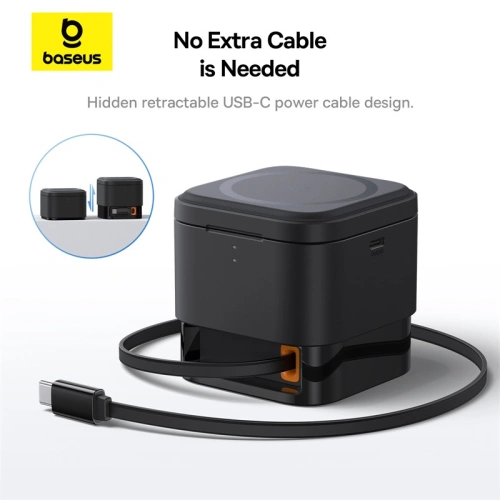Kup Bezdrátová nabíječka Baseus BS-W531 USB-C 2w1 MagSafe / Qi 20W černá - BSU4853 - {ean13} - Sklep Home Screen