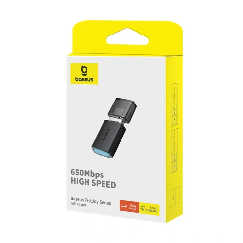 Buy Baseus BS-OH170 2.4Ghz / 5GHz 650Mbps USB-A external network adapter black - BSU4854 - {ean13} - Home Screen Store Europe