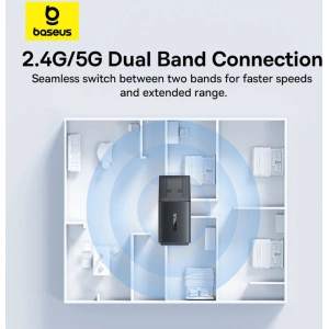 Kup Karta de rețea externă USB-A Baseus BS-OH170 2.4Ghz / 5GHz 650Mb/s neagră - BSU4854 - {ean13} - Sklep Home Screen