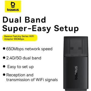 Kup Externe USB-A-Netzwerkkarte Baseus BS-OH170 2.4Ghz / 5GHz 650Mb/s schwarz - BSU4854 - {ean13} - Sklep Home Screen
