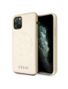Etui Guess GUHCN58RSSASGO Apple iPhone 11 Pro cauciuc auriu/gold hard case Saffiano 4G Circle Logo