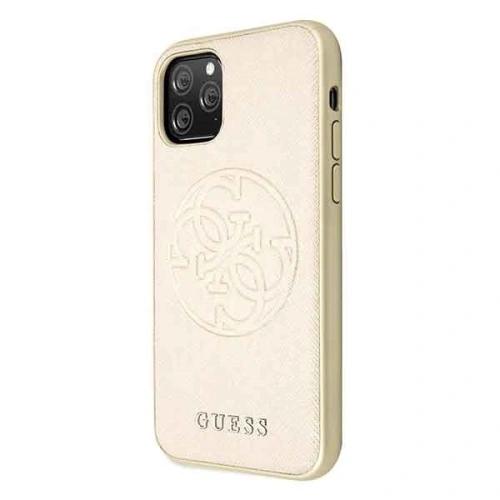 Kup Etui Guess GUHCN58RSSASGO Apple iPhone 11 Pro cauciuc auriu/gold hard case Saffiano 4G Circle Logo - GUE184GLD - {ean13} - Sklep Home Screen