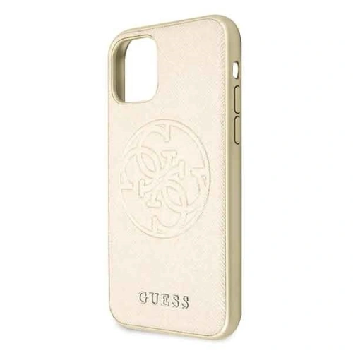 Kup Etui Guess GUHCN58RSSASGO Apple iPhone 11 Pro cauciuc auriu/gold hard case Saffiano 4G Circle Logo - GUE184GLD - {ean13} - Sklep Home Screen