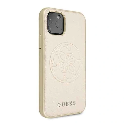 Kup Etui Guess GUHCN58RSSASGO Apple iPhone 11 Pro cauciuc auriu/gold hard case Saffiano 4G Circle Logo - GUE184GLD - {ean13} - Sklep Home Screen