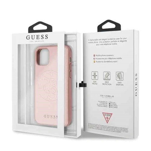 Kup Guess Apple Tasche GUHCN58RSSASRG iPhone 11 Pro rosa/rosa Hartschalenetui Saffiano 4G Circle Logo - GUE185PNK - {ean13} - Sklep Home Screen