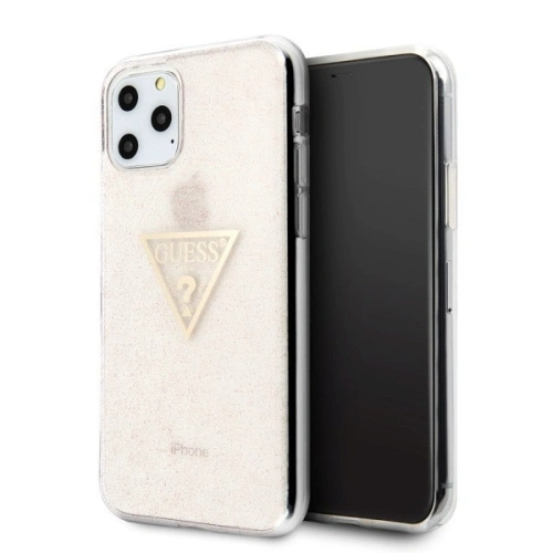 Kup Guess Apple Tasche GUHCN58SGTLPI iPhone 11 Pro rosa/rosa Hartschalenetui Glitter Triangle - GUE187PNK - {ean13} - Sklep Home Screen
