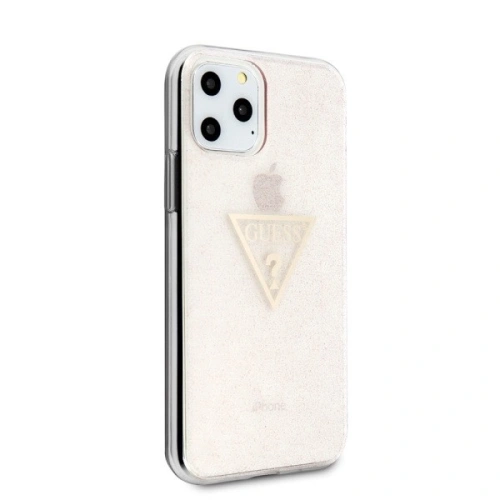 Kup Guess Apple Tasche GUHCN58SGTLPI iPhone 11 Pro rosa/rosa Hartschalenetui Glitter Triangle - GUE187PNK - {ean13} - Sklep Home Screen