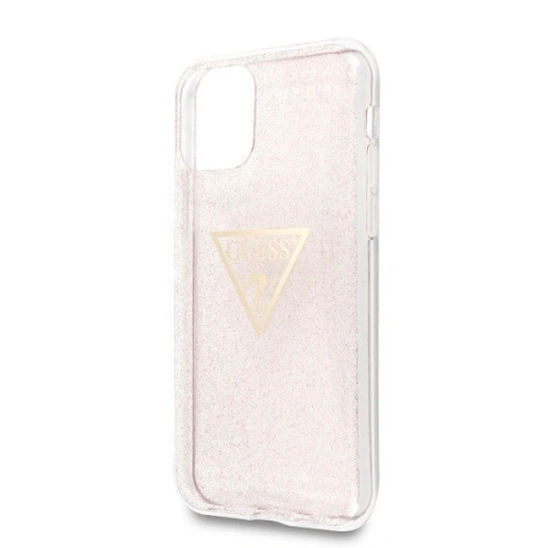 Kup Etui Guess GUHCN58SGTLPI Apple iPhone 11 Pro różowy/pink hard case Glitter Triangle - GUE187PNK - {ean13} - Sklep Home Screen