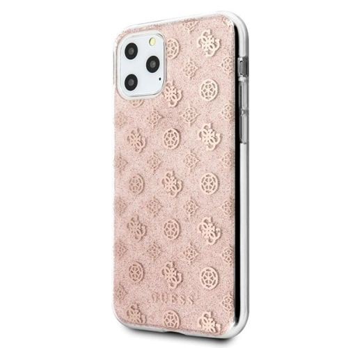 Buy Guess GUHCN58TPERG iPhone 11 Pro pink hard case 4G Peony Glitter - GUE188PNK - {ean13} - Home Screen Store Europe